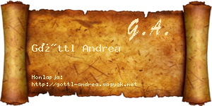 Göttl Andrea névjegykártya